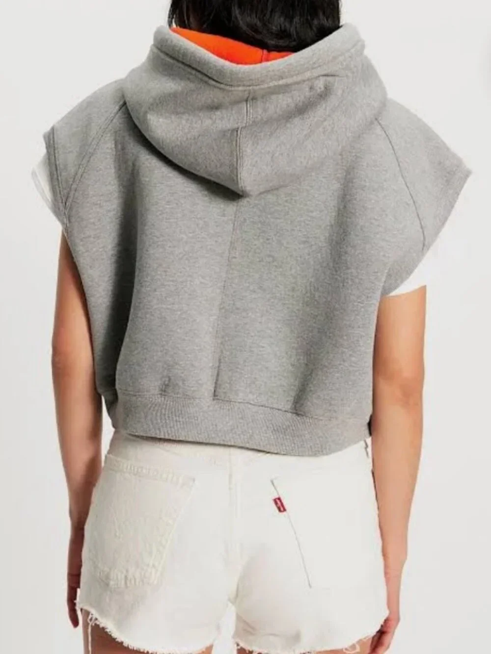 NWT Free People Pop Layer Vest in Heather Grey Combo
